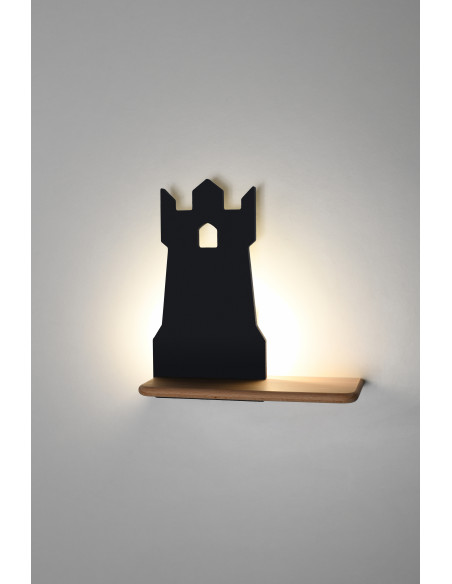 CANDELLUX Tower lampa kinkiet 4w led 4000k iq kids czarny 21-84712