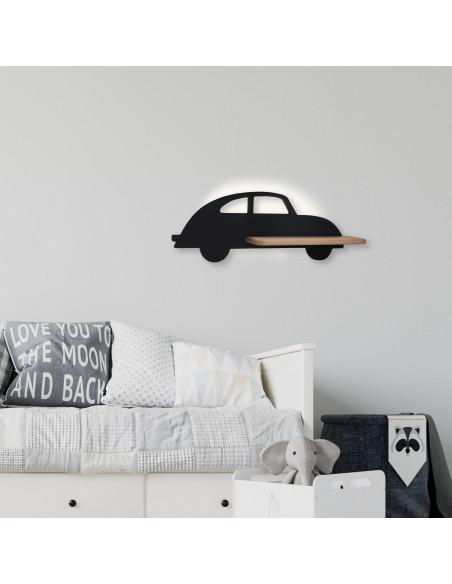 CANDELLUX Car lampa kinkiet 5w led 4000k wp iq kids czarny 21-84781
