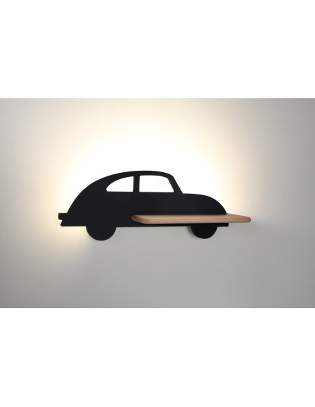 CANDELLUX Car lampa kinkiet 5w led 4000k wp iq kids czarny 21-84781