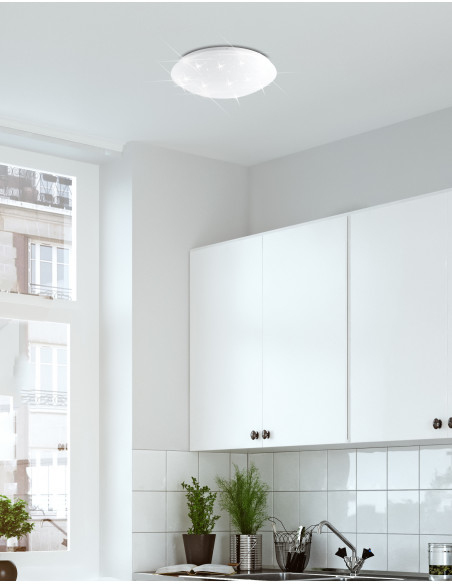 CANDELLUX Magnus lampa sufitowa plafon 18w led 33cm klosz biały 4000k 13-75161