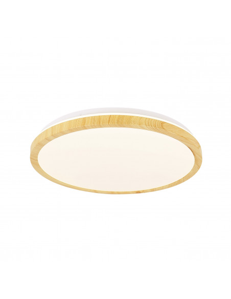 CANDELLUX LAMPA SUFITOWA GANDAVA PLAFON 24W LED BIAŁO DREWNIANY 4000K 14-75253