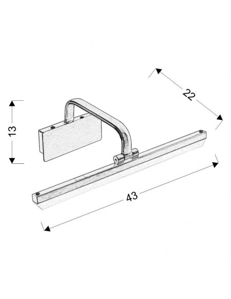 CANDELLUX LAMPA HANG KINKIET 8W LED PATYNOWY 4000K 21-72894