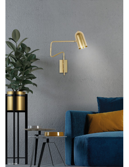 CANDELLUX HOSTI LAMPA KINKIET 1X15W GU10 ZŁOTY 21-75468
