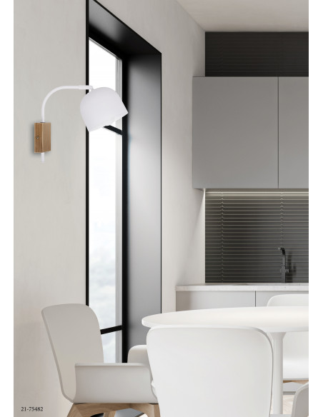 CANDELLUX RUPI LAMPA KINKIET 1X40W E27 BIAŁY 21-75482