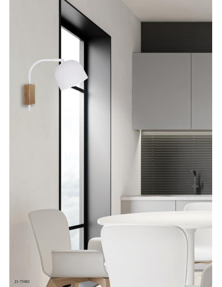 CANDELLUX RUPI LAMPA KINKIET 1X40W E27 BIAŁY 21-75482