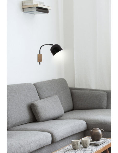 CANDELLUX RUPI LAMPA KINKIET 1X40W E27 CZARNY 21-76687