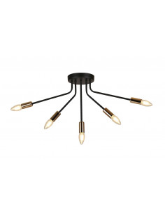 CANDELLUX LAMPA WISZĄCA TIARA 5X40W E14 CZARNY 35-79268