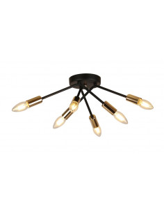 CANDELLUX LAMPA SUFITOWA TIARA 6X40W E14 CZARNY 36-79718