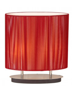 CANDELLUX LAMPKA ARTEMIS 2X60W E27 CZERWONA 41-10165