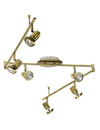 CANDELLUX LAMPA LOTOS LISTWA 6x50W GU10 PATYNA 96-83428