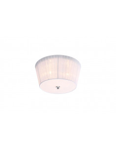 CANDELLUX LAMPA CAMEA PLAFON 3X40W G9 + 3W LED Z ABAŻUREM BIAŁY 98-56245