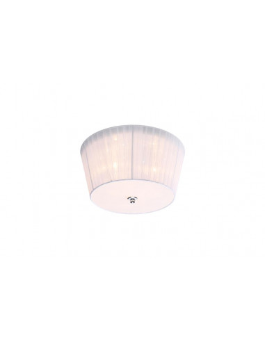 CANDELLUX LAMPA CAMEA PLAFON 3X40W G9 + 3W LED Z ABAŻUREM BIAŁY 98-56245
