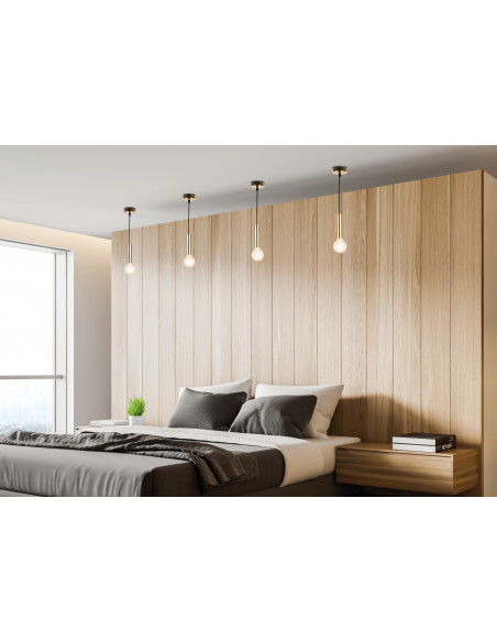 CANDELLUX LAMPA WISZĄCA DALLAS 142 MM 1 ZŁOTY 50101034