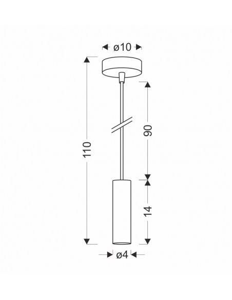 CANDELLUX LAMPA WISZĄCA DALLAS 142 MM 1 ZŁOTY 50101034