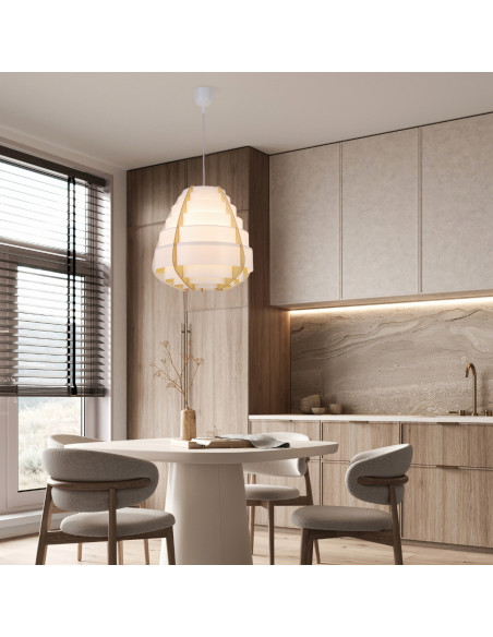 CANDELLUX LAMPA WISZĄCA NAGOJA 1 BEŻOWY 50101038