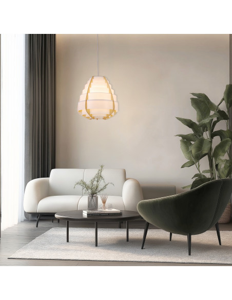 CANDELLUX LAMPA WISZĄCA NAGOJA 1 BEŻOWY 50101038