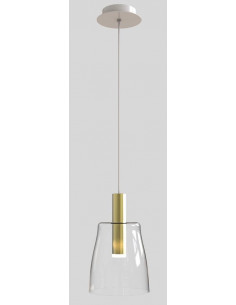 CANDELLUX LAMPA WISZĄCA MODENA 1 ZŁOTY 140x15x15 50133069