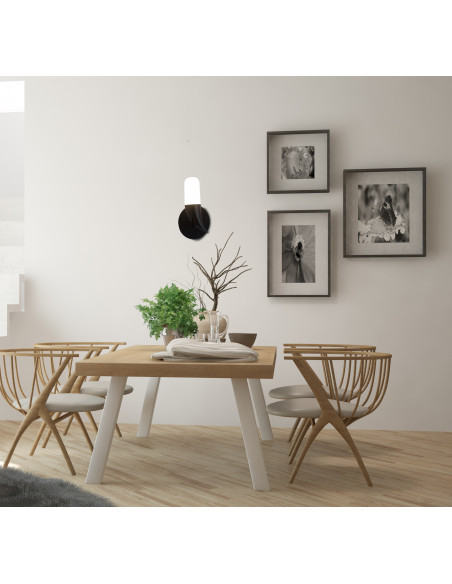 CANDELLUX KINKIET SAKAI 1 CZARNY 50433079