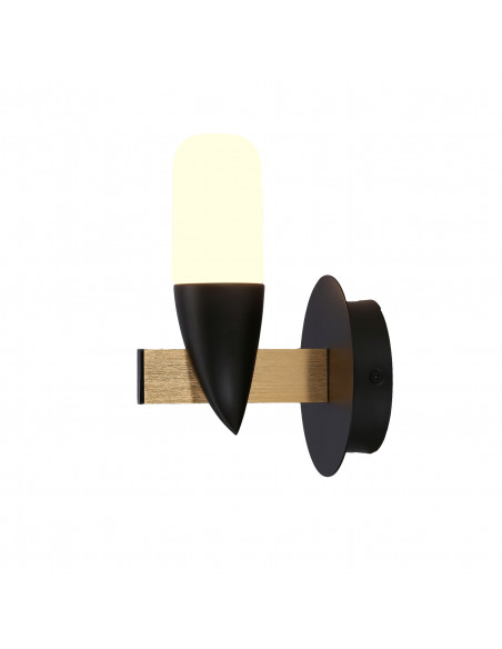 CANDELLUX KINKIET SAKAI 1 CZARNY 50433079