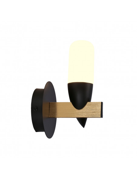 CANDELLUX KINKIET SAKAI 1 CZARNY 50433079