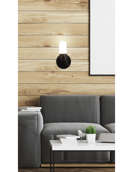 CANDELLUX KINKIET SAKAI 1 CZARNY 50433079
