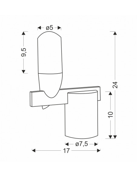 CANDELLUX LAMPA STOŁOWA SAKAI 1 CZARNY 50533081