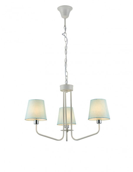 CANDELLUX LAMPA WISZĄCA YORK 3 BIAŁY NIEBIESKI 50203096