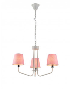 CANDELLUX LAMPA WISZĄCA YORK 3 BIAŁY RÓŻOWY 50203097