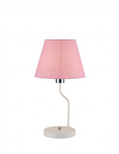 CANDELLUX LAMPA STOŁOWA YORK 1 BIAŁY RÓŻOWY 50501100