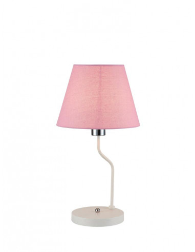 CANDELLUX LAMPA STOŁOWA YORK 1 BIAŁY RÓŻOWY 50501100
