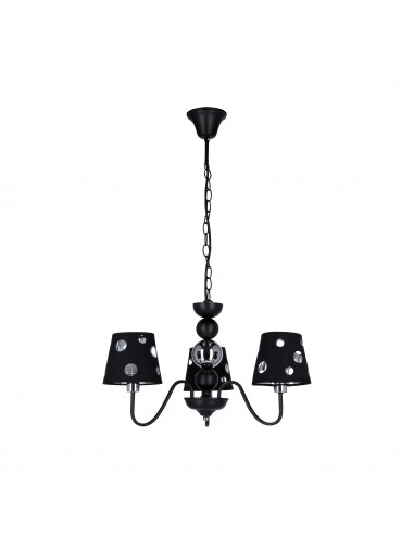 CANDELLUX LAMPA WISZĄCA BATLEY 3 CZARNY 50203105