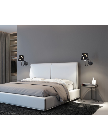 CANDELLUX KINKIET BATLEY 1 CZARNY 50401108