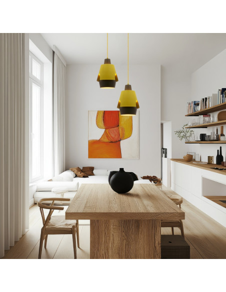CANDELLUX LAMPA WISZĄCA FALUN 1 ŻÓŁTY 50101149