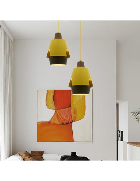 CANDELLUX LAMPA WISZĄCA FALUN 1 ŻÓŁTY 50101149