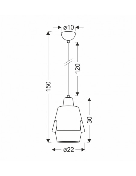 CANDELLUX LAMPA WISZĄCA FALUN 1 ŻÓŁTY 50101149