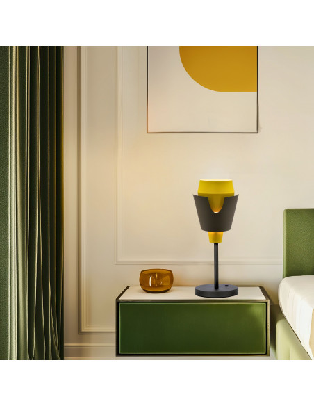 CANDELLUX LAMPA STOŁOWA FALUN 1 ŻÓŁTY 50501150