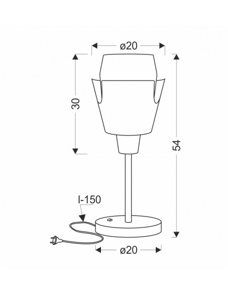 CANDELLUX LAMPA STOŁOWA FALUN 1 ŻÓŁTY 50501150