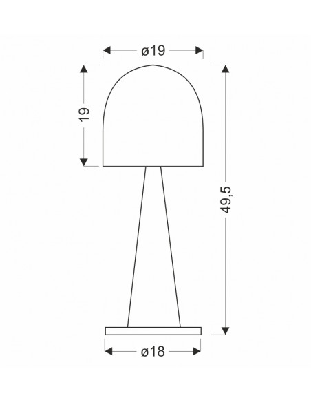 CANDELLUX LAMPA STOŁOWA VISBY 1 NIEBIESKI CZERWONY 50501163