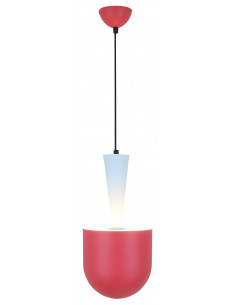 CANDELLUX LAMPA WISZĄCA VISBY 1 NIEBIESKI CZERWONY 50101164