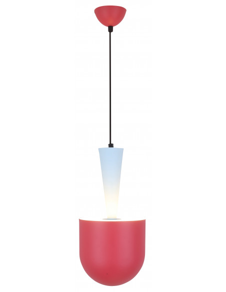 CANDELLUX LAMPA WISZĄCA VISBY 1 NIEBIESKI CZERWONY 50101164