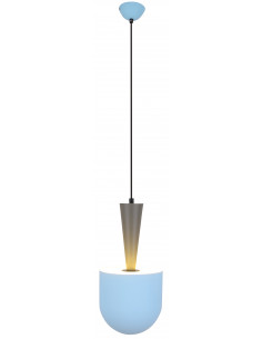 CANDELLUX LAMPA WISZĄCA VISBY 1 NIEBIESKI SZARY 50101167