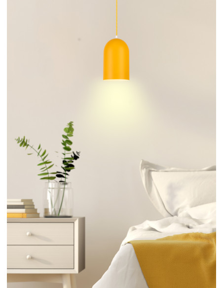 CANDELLUX LAMPA WISZĄCA OSS 1 ŻÓŁTY 50101185