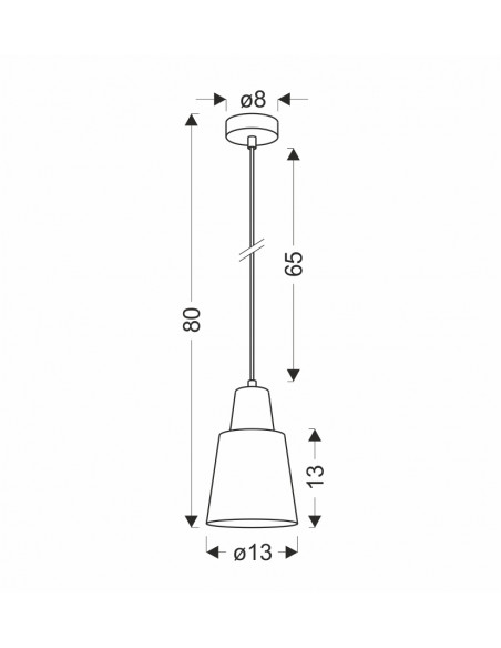 CANDELLUX LAMPA WISZĄCA FARO 1 RÓZÓWY 50101259