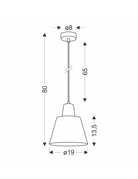 CANDELLUX LAMPA WISZĄCA FARO 1 ZIELONY 50101260