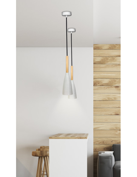 CANDELLUX LAMPA WISZĄCA TROSA 1 BIAŁY 50101265