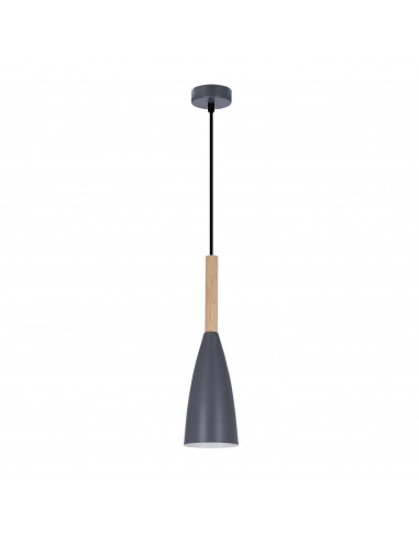 CANDELLUX LAMPA WISZĄCA TROSA 1 SZARY 50101266