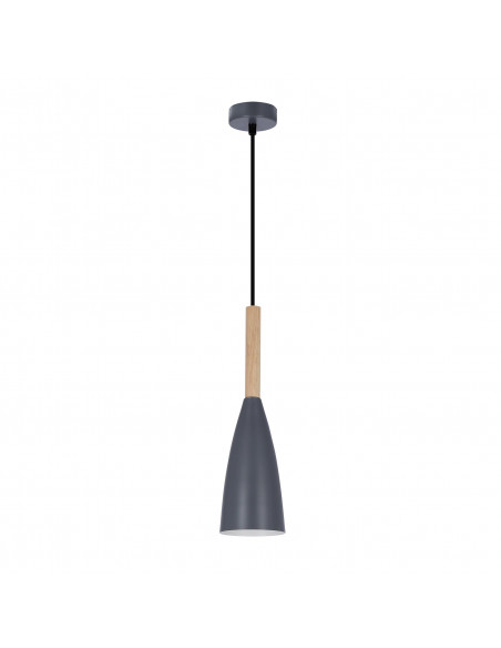 CANDELLUX LAMPA WISZĄCA TROSA 1 SZARY 50101266