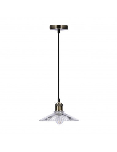 CANDELLUX LAMPA WISZĄCA CHESTER 210mm 1 BEZBARWNY PATYNA 50101271