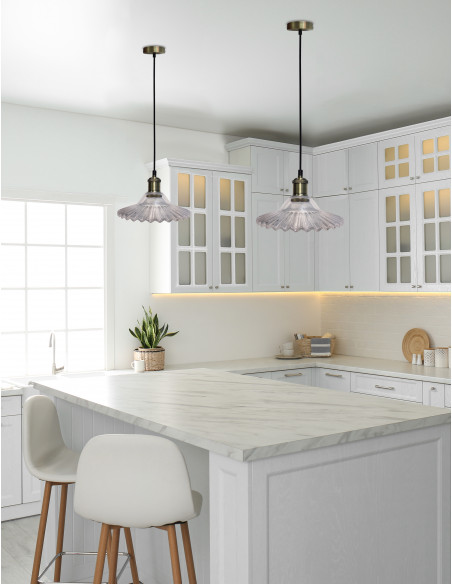 CANDELLUX LAMPA WISZĄCA GENEVA 1 BEZBARWNY 50101273