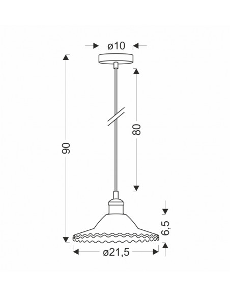 CANDELLUX LAMPA WISZĄCA GENEVA 1 BEZBARWNY 50101273